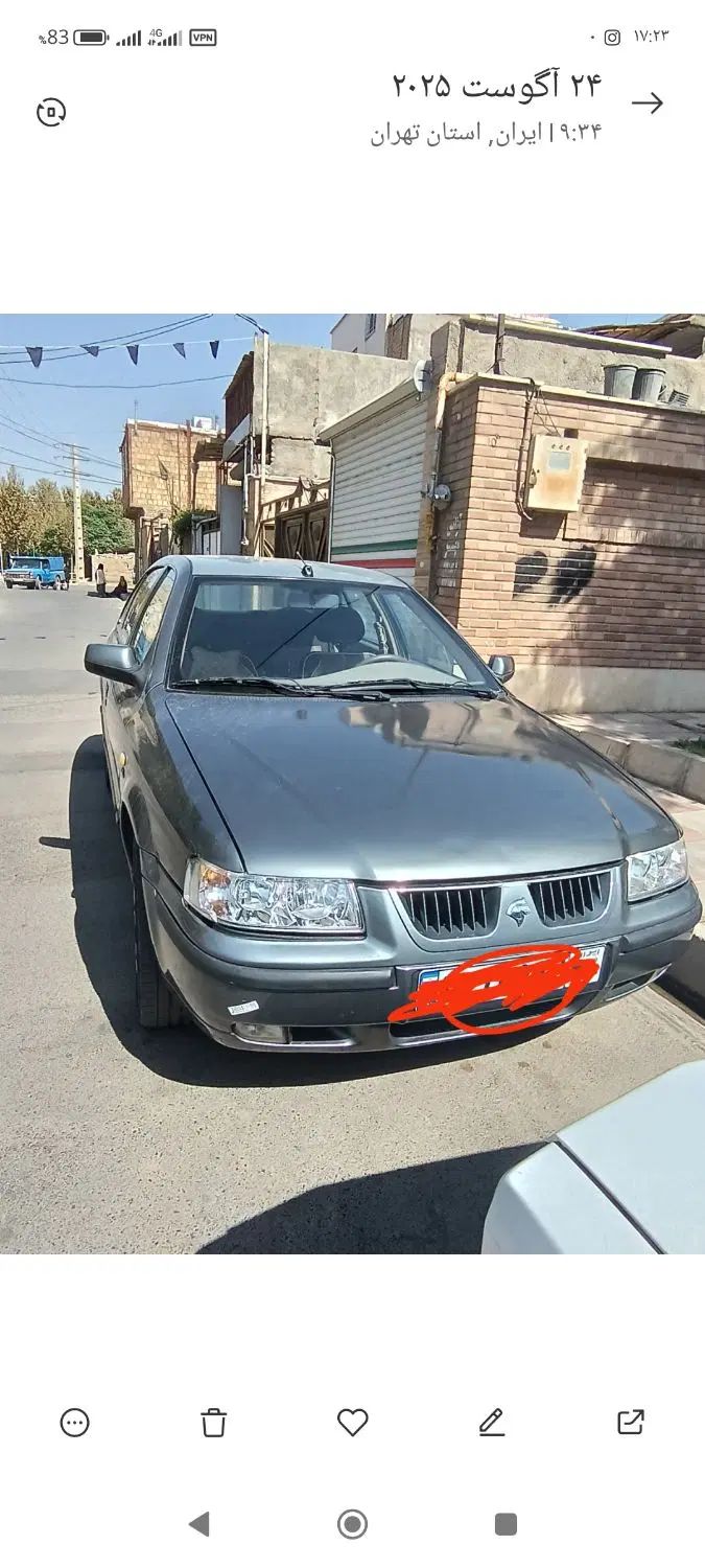 سمند LX EF7 دوگانه سوز - 1389