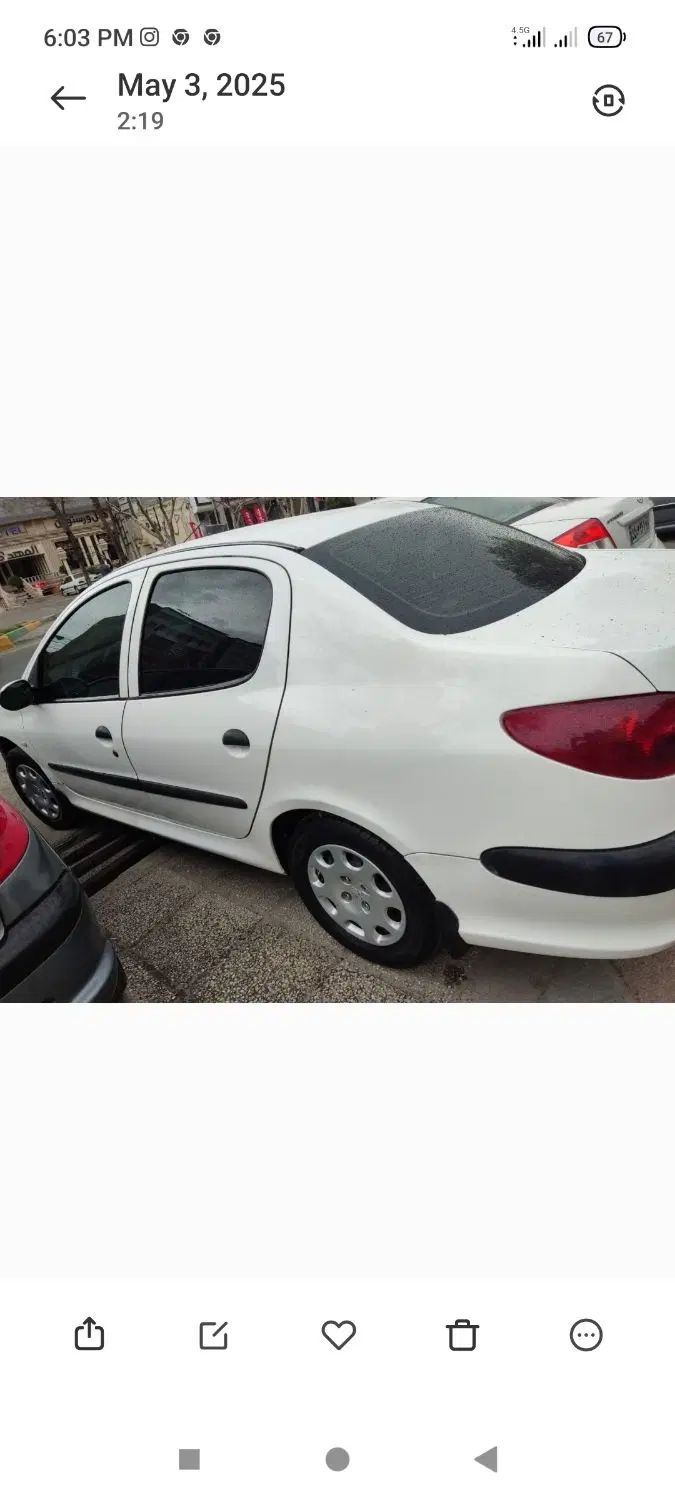 پژو ۲۰۶ صندوق دار v8 - 1390