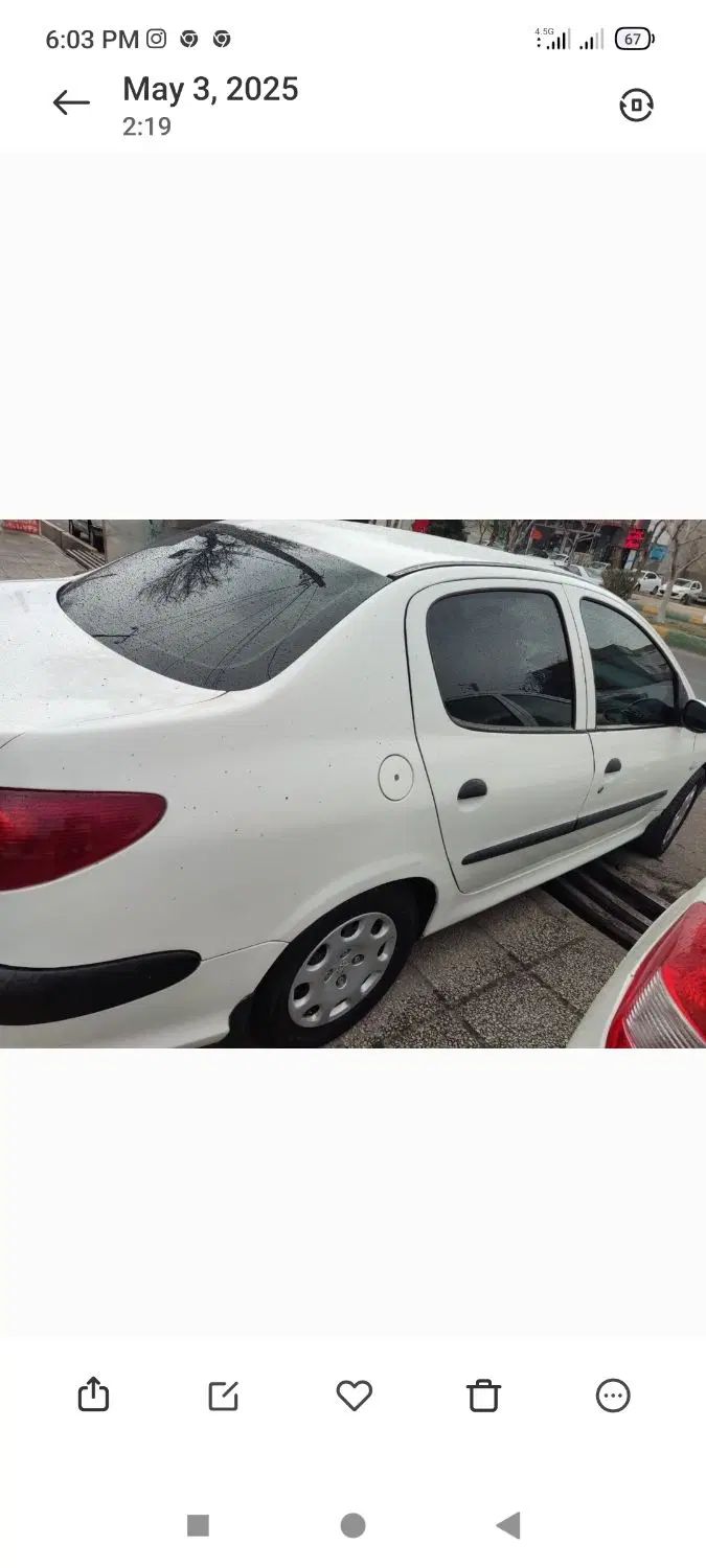 پژو ۲۰۶ صندوق دار v8 - 1390