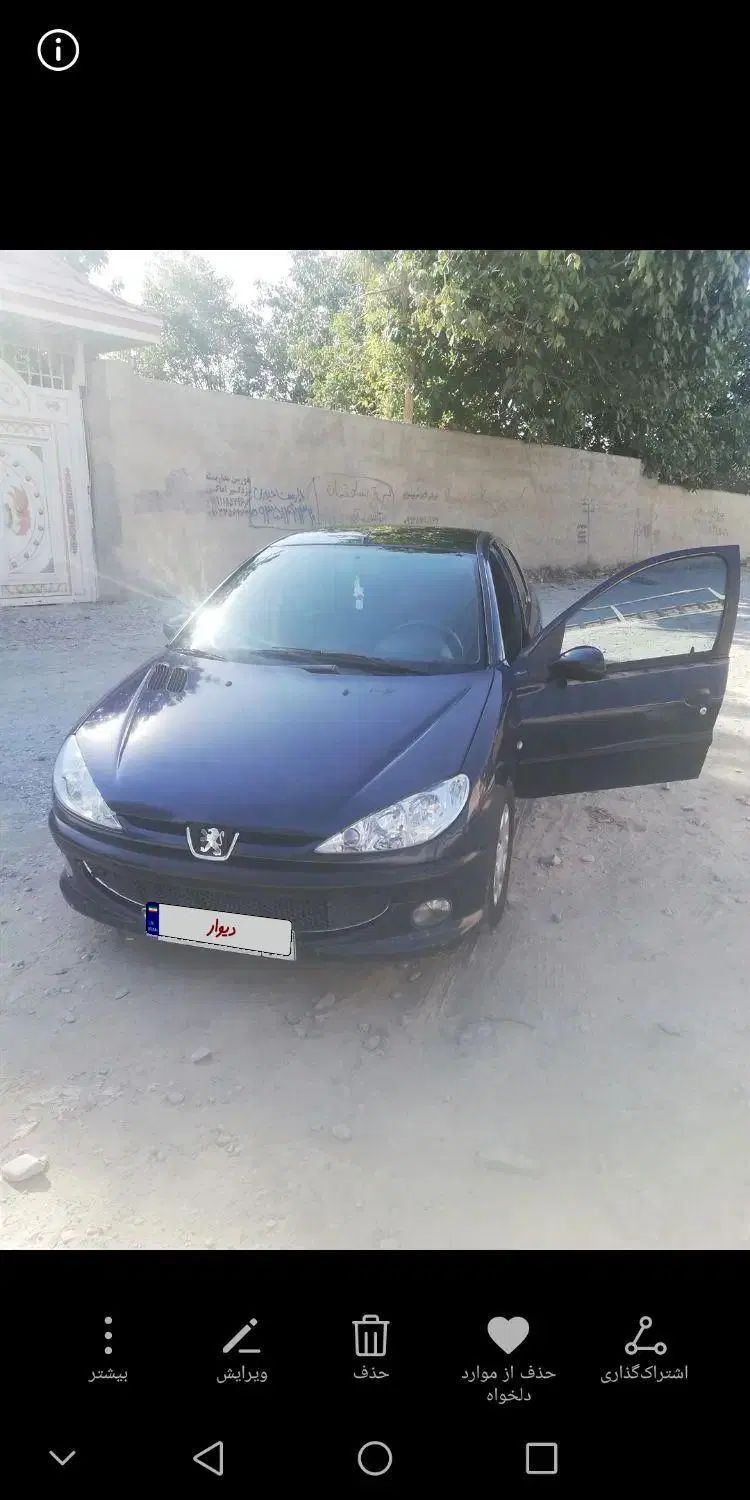 پژو ۲۰۶ صندوق دار v1 - 1386