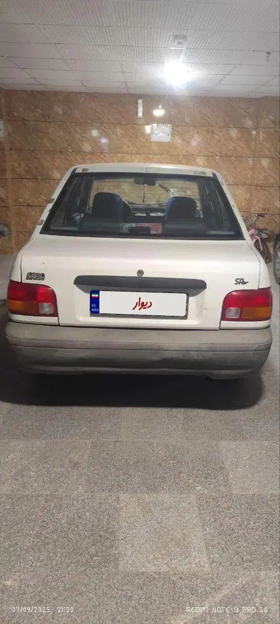 پراید صبا بنزینی - 1387