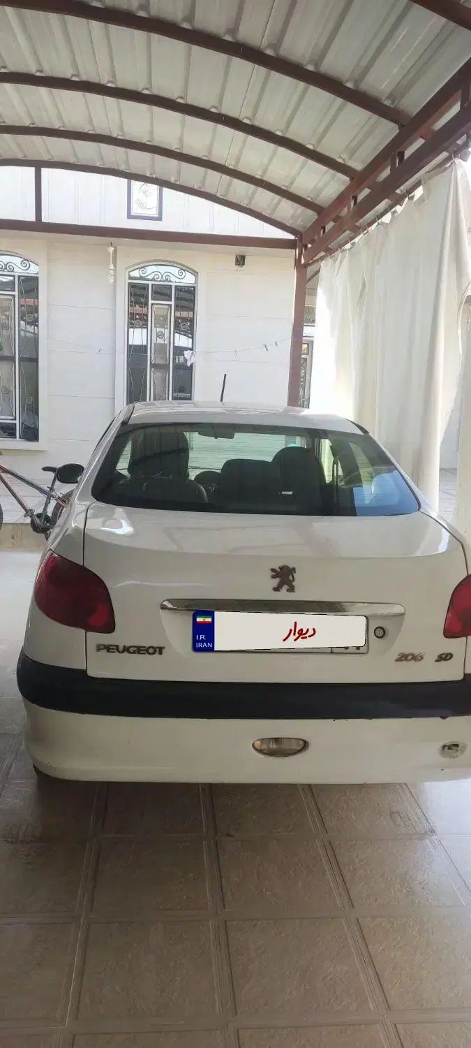 پژو ۲۰۶ صندوق دار v8 - 1390