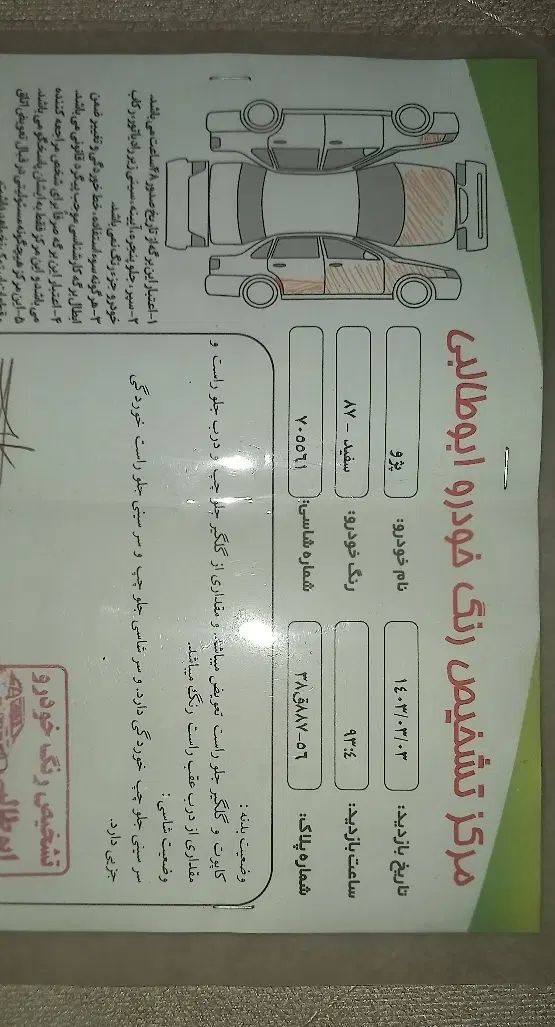 پژو پارس XU7ساده - 1387