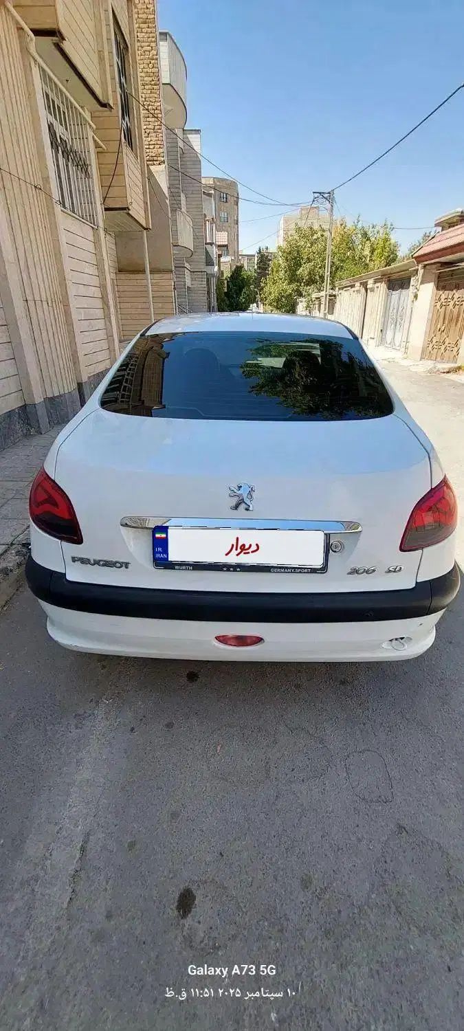 پژو ۲۰۶ صندوق دار v8 - 1395
