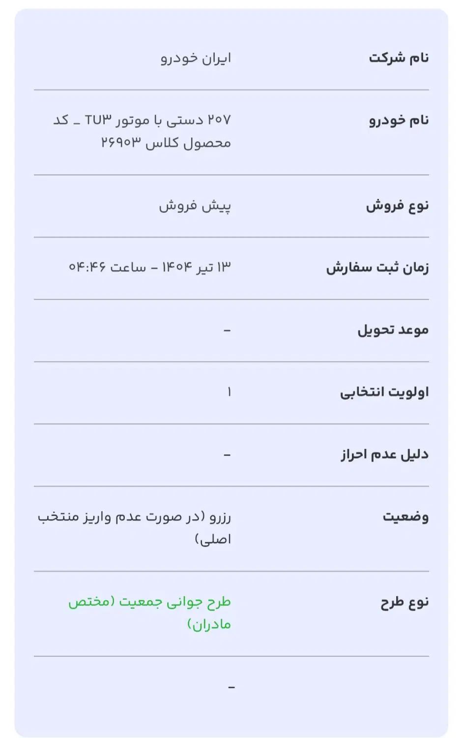 پژو 207 دنده‌ای TU3 - 1404