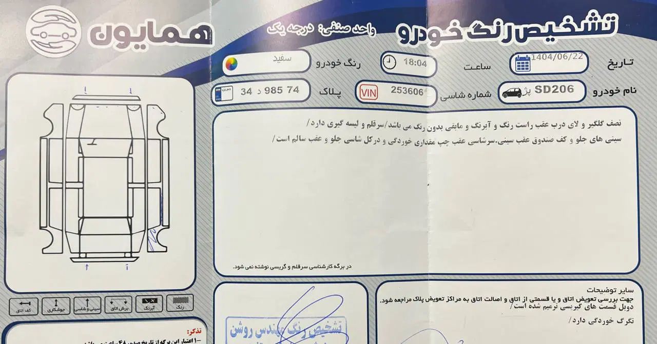 پژو ۲۰۶ صندوق دار v8 - 1394