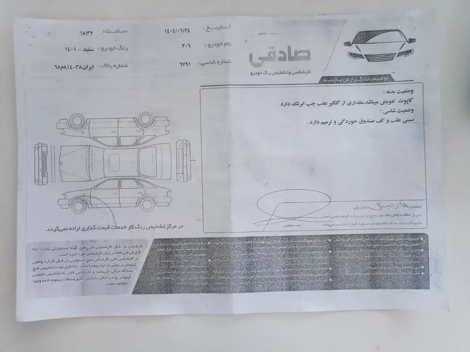 پژو 206 تیپ 2 - 1401