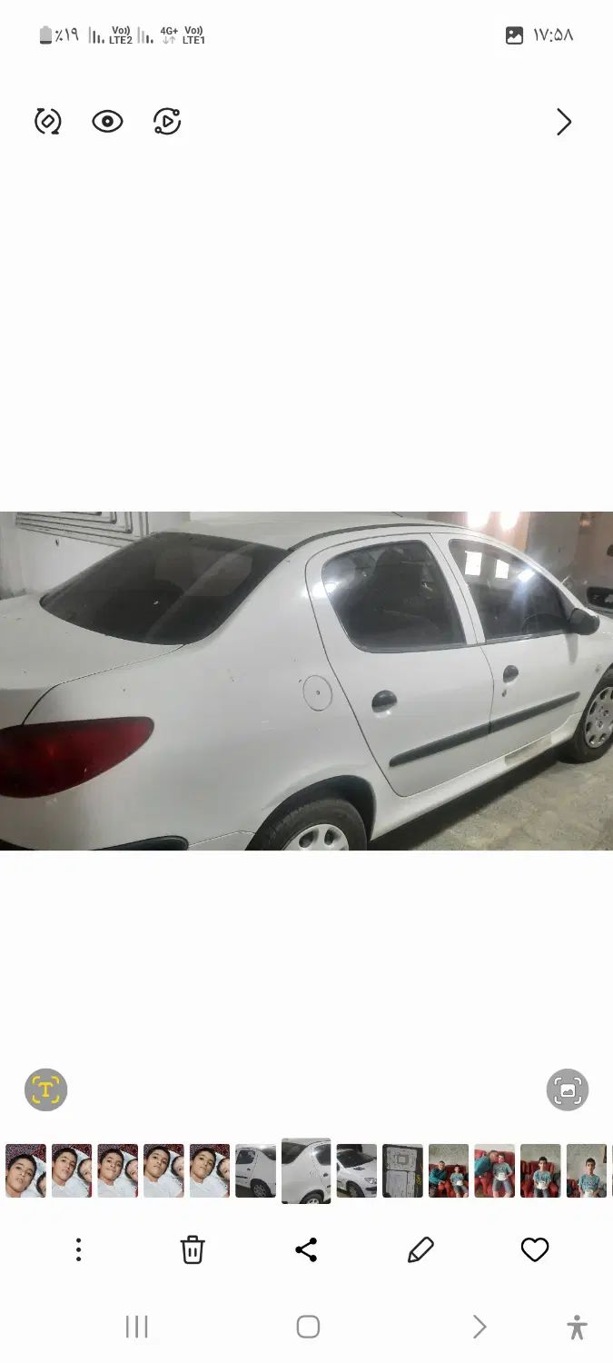 پژو ۲۰۶ صندوق دار v8 - 1398