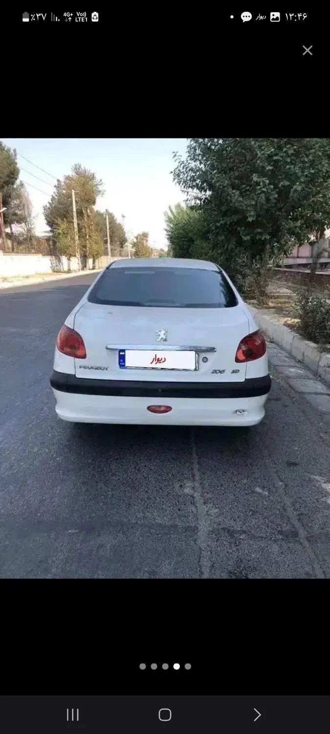 پژو ۲۰۶ صندوق دار v8 - 1394