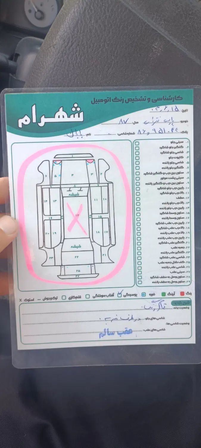 پژو پارس XU7ساده - 1387