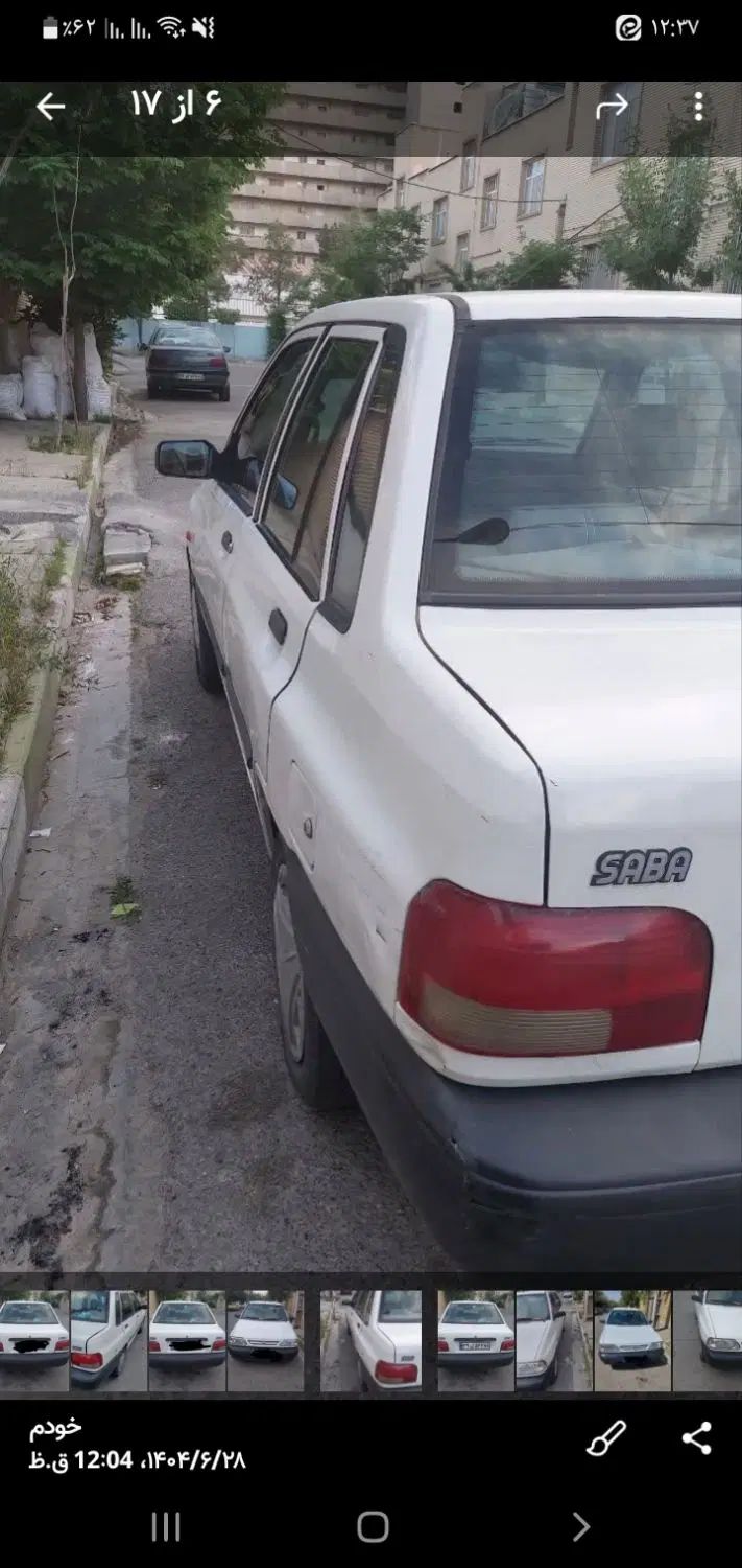 پراید صبا بنزینی - 1387
