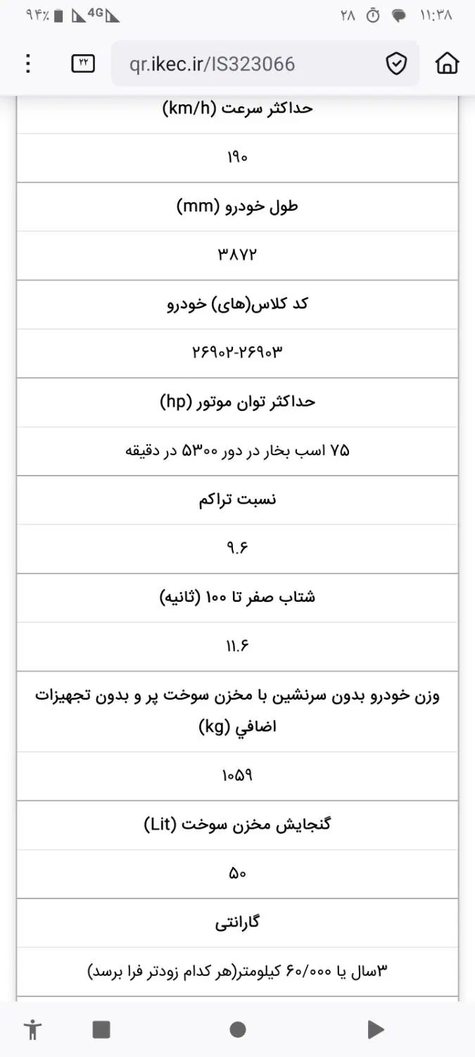 پژو 207 دنده‌ای TU3 - 1404