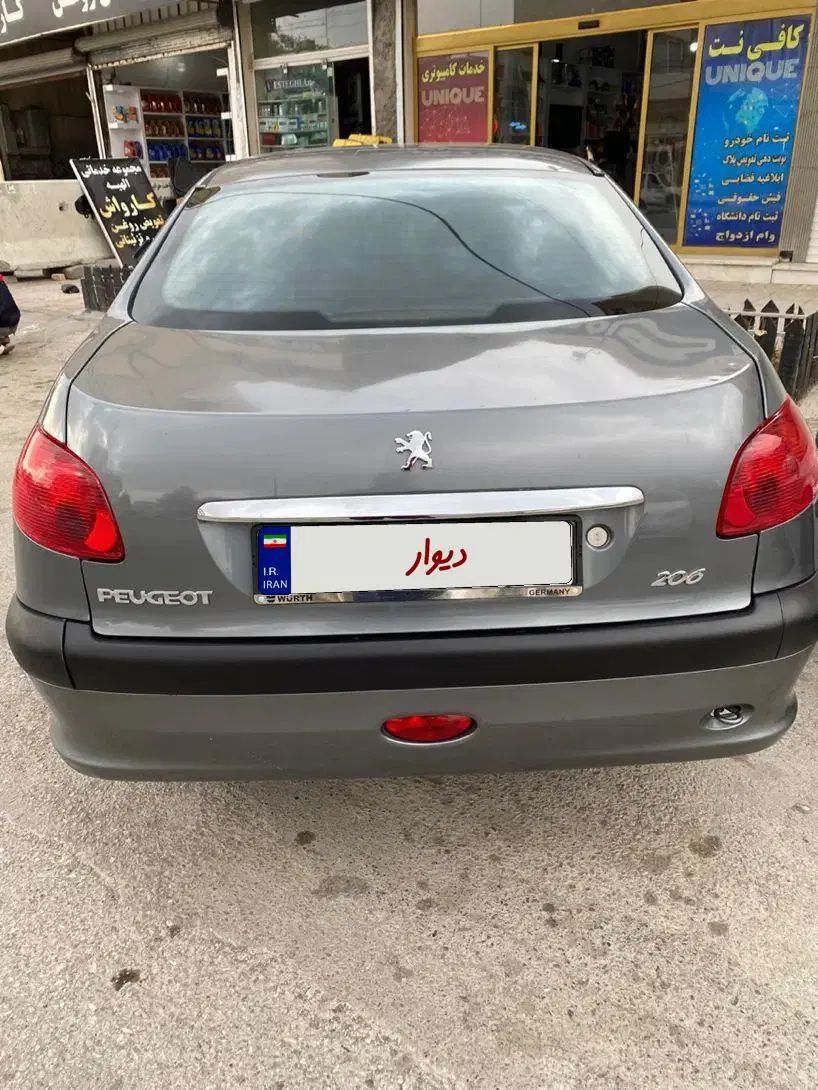 پژو ۲۰۶ صندوق دار v8 - 1386