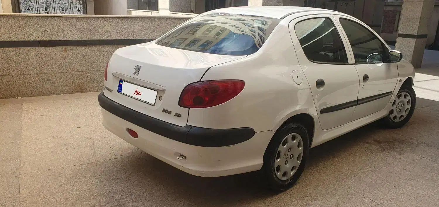 پژو ۲۰۶ صندوق دار v8 - 1391