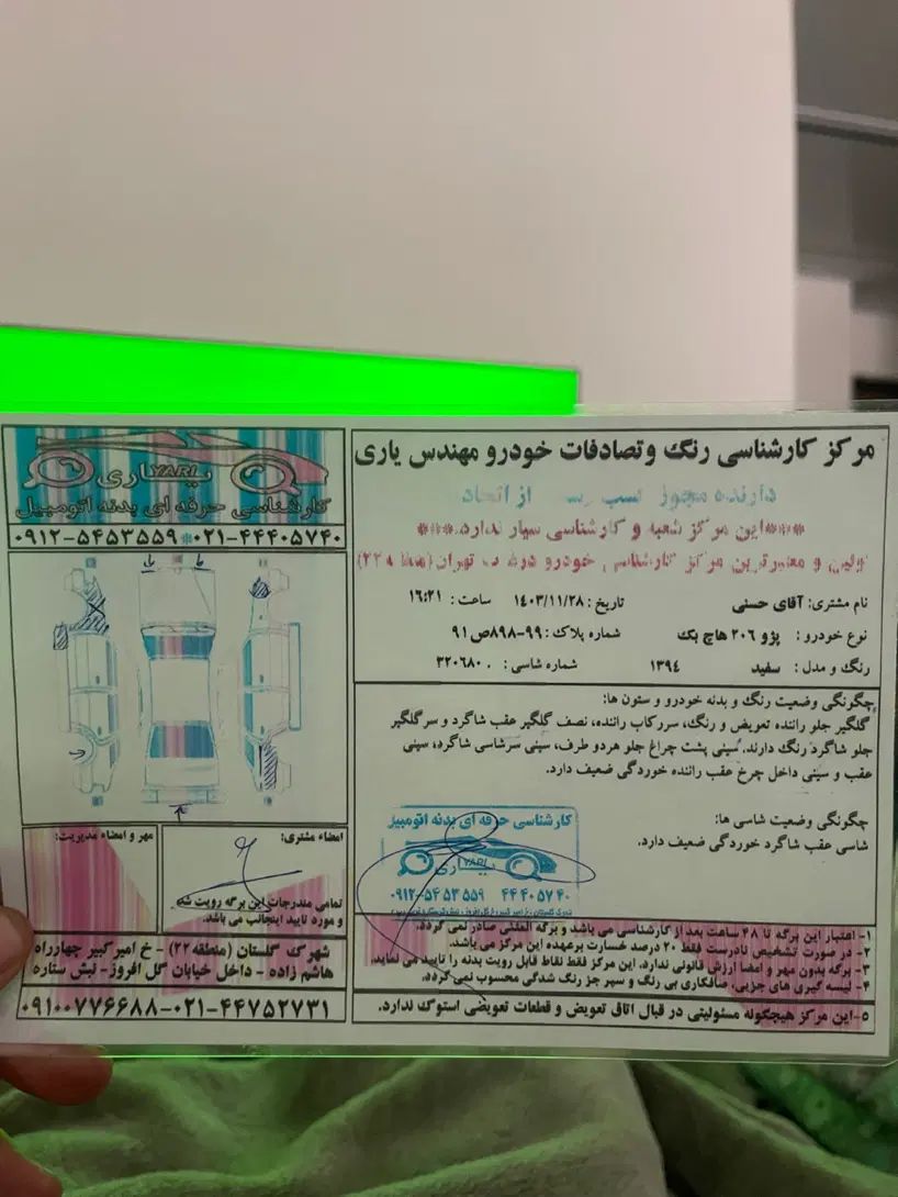 پژو 206 تیپ 5 - 1394