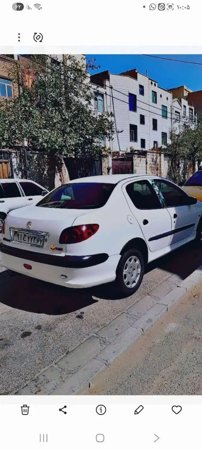 پژو ۲۰۶ صندوق دار v8 - 1388