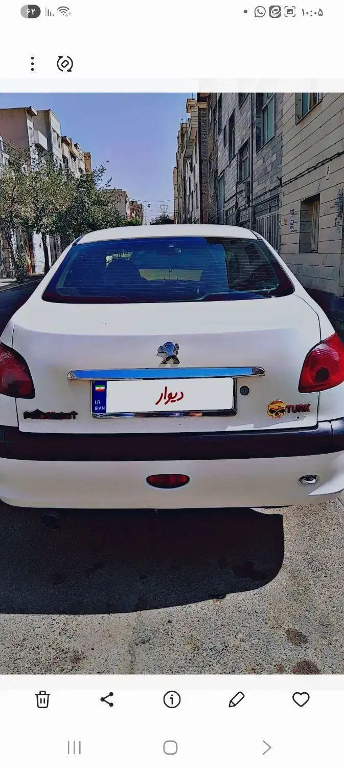 پژو ۲۰۶ صندوق دار v8 - 1388