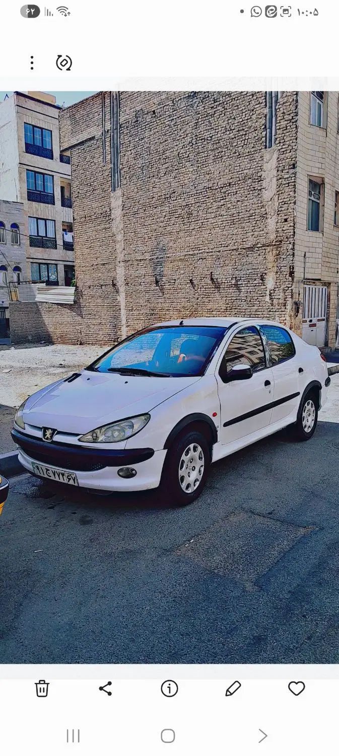 پژو ۲۰۶ صندوق دار v8 - 1388