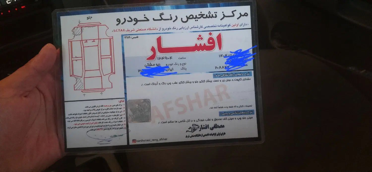 کیا ریو صندوقدار فول UB - 2017