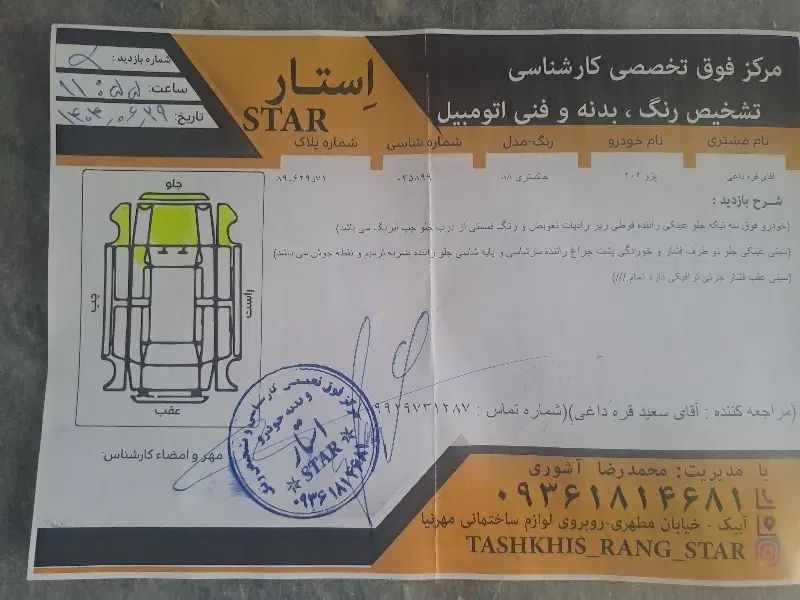 پژو 206 تیپ 2 - 1388