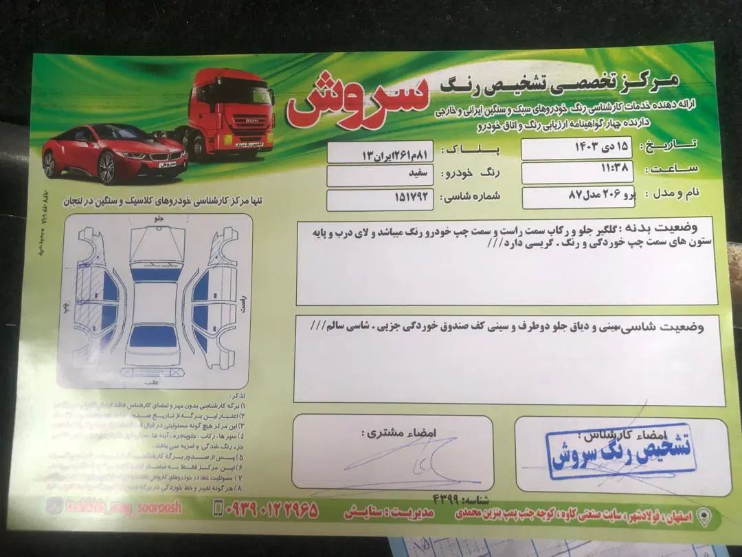 پژو 206 تیپ 6 - 1387
