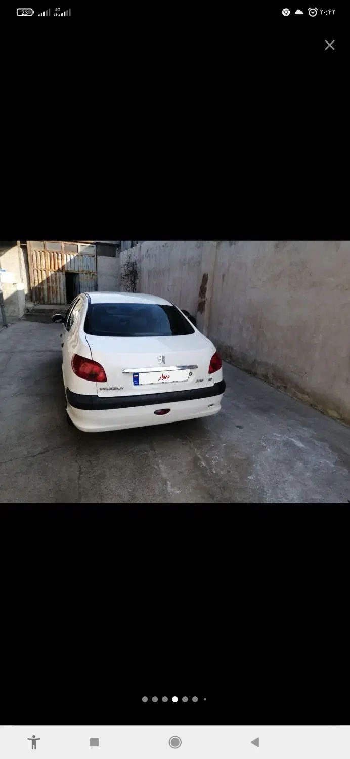 پژو ۲۰۶ صندوق دار v8 - 1388