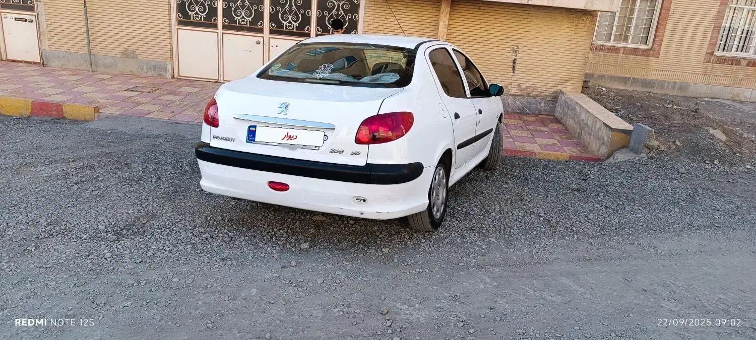 پژو ۲۰۶ صندوق دار v8 - 1398