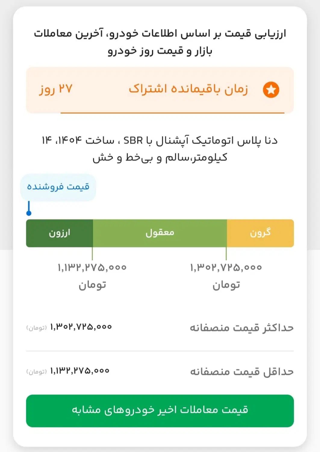 دنا پلاس توربو اتوماتیک آپشنال - 1404
