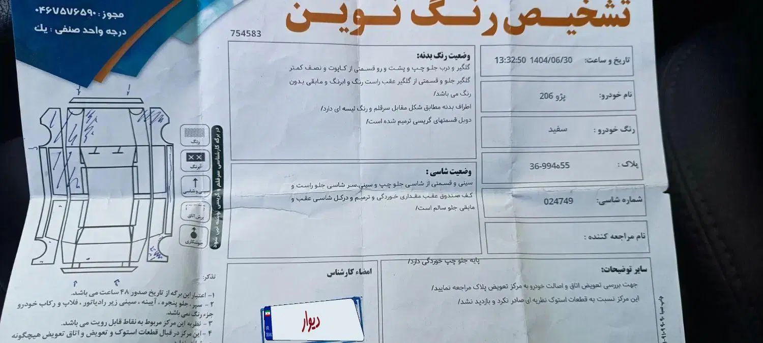 پژو 206 تیپ 2 - 1387