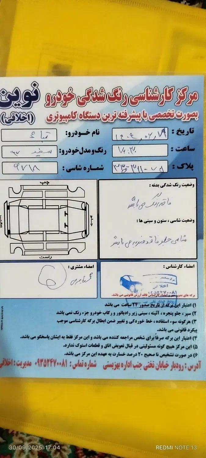 تیبا 2 EX رینگ آلومینیومی - 1397