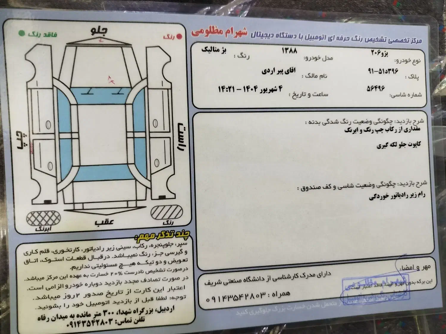 پژو 206 تیپ 2 - 1388