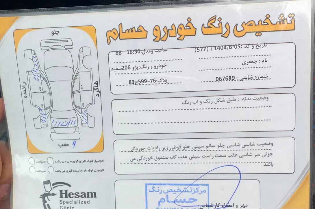 پژو 206 تیپ 2 - 1388