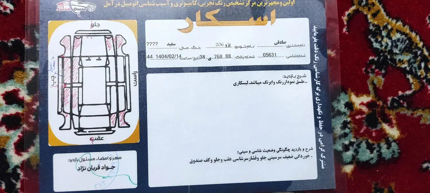 پژو 206 تیپ 5 - 1393