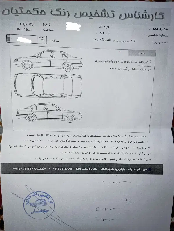 پژو 206 تیپ 5 - 1394