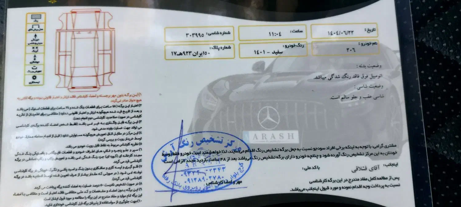 پژو 206 تیپ 2 - 1401