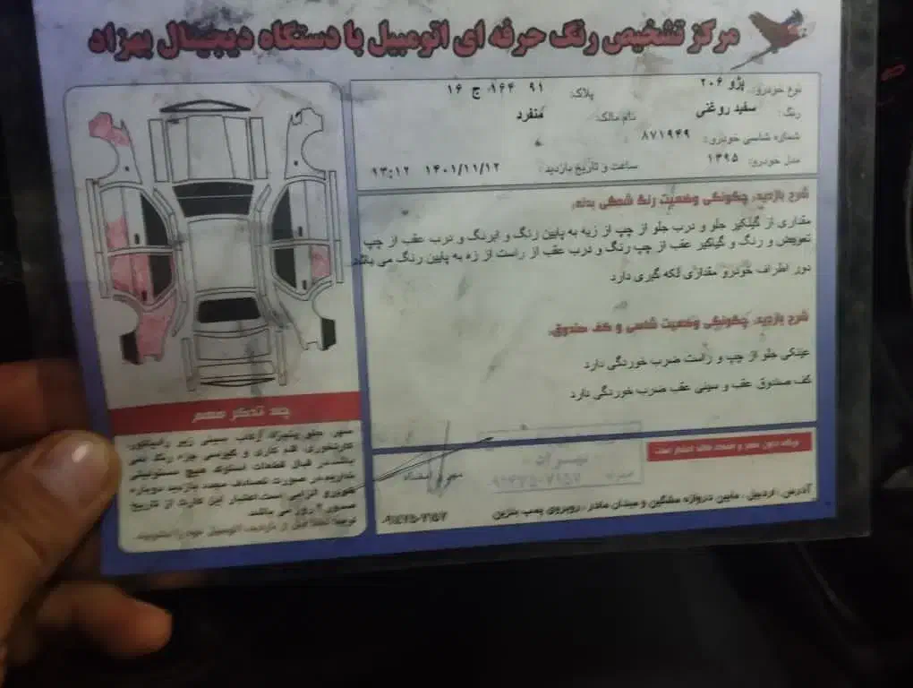 پژو 206 تیپ 5 - 1395