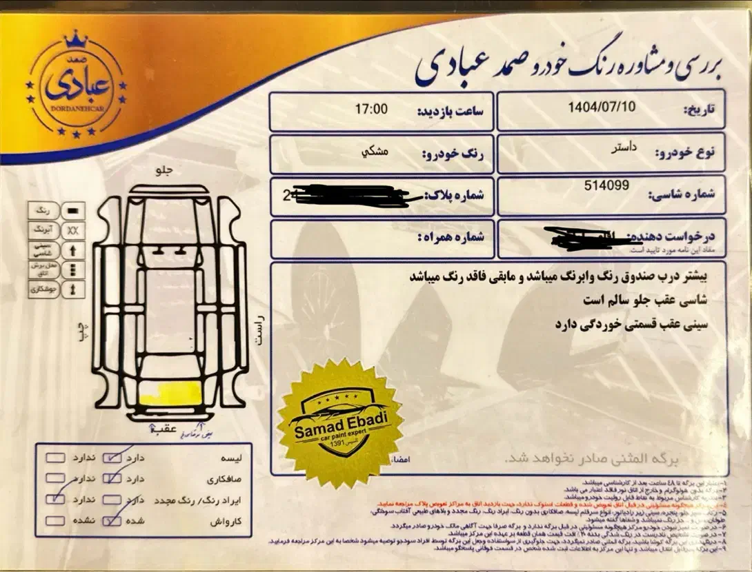 رنو داستر PE تک دیفرانسیل - 2015