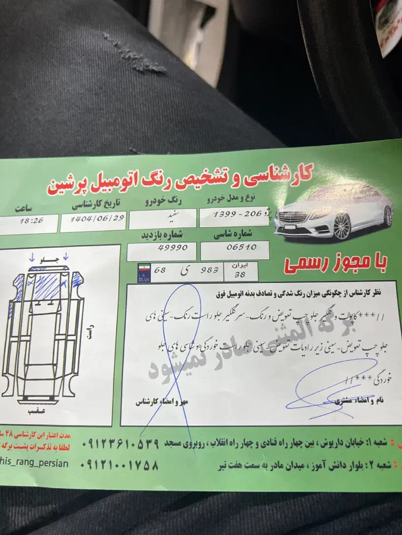 پژو 206 تیپ 2 - 1399