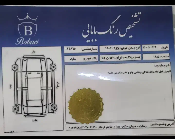 پژو 206 تیپ 2 - 1399