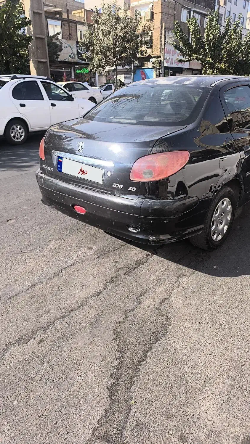 پژو ۲۰۶ صندوق دار v20 - 1386