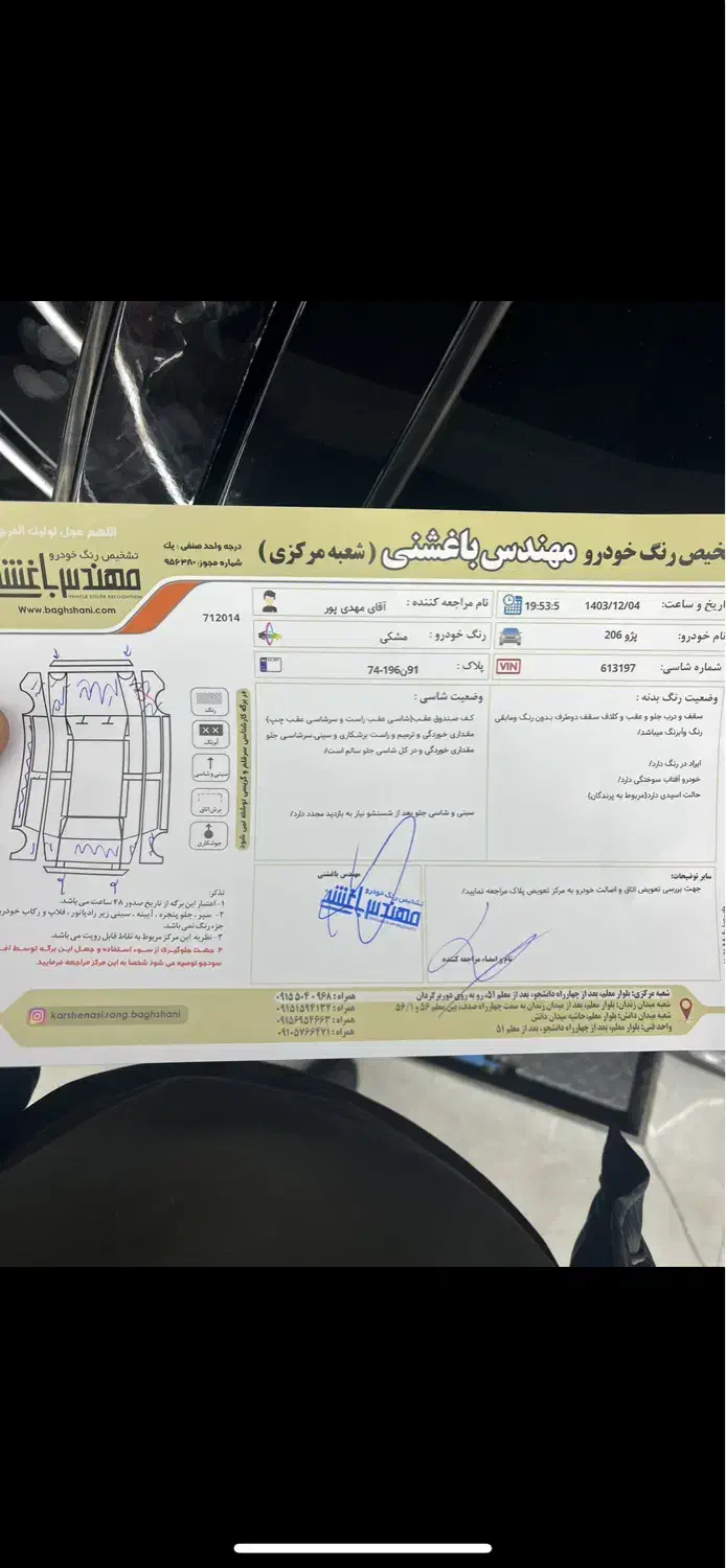 خودرو پژو، ۲۰۶ صندوق دار آگهی ann_20759482