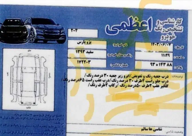 پژو پارس XU7ساده - 1393