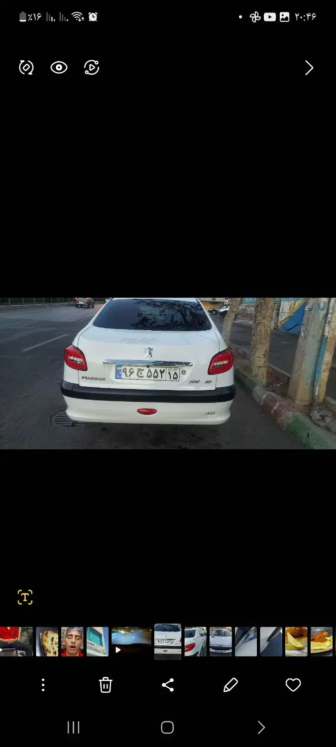 پژو ۲۰۶ صندوق دار v8 - 1399