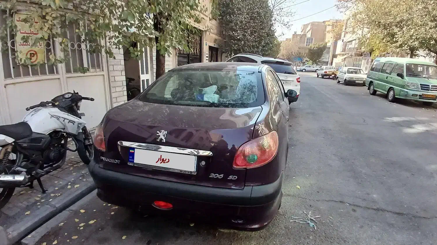 پژو ۲۰۶ صندوق دار v8 - 1391