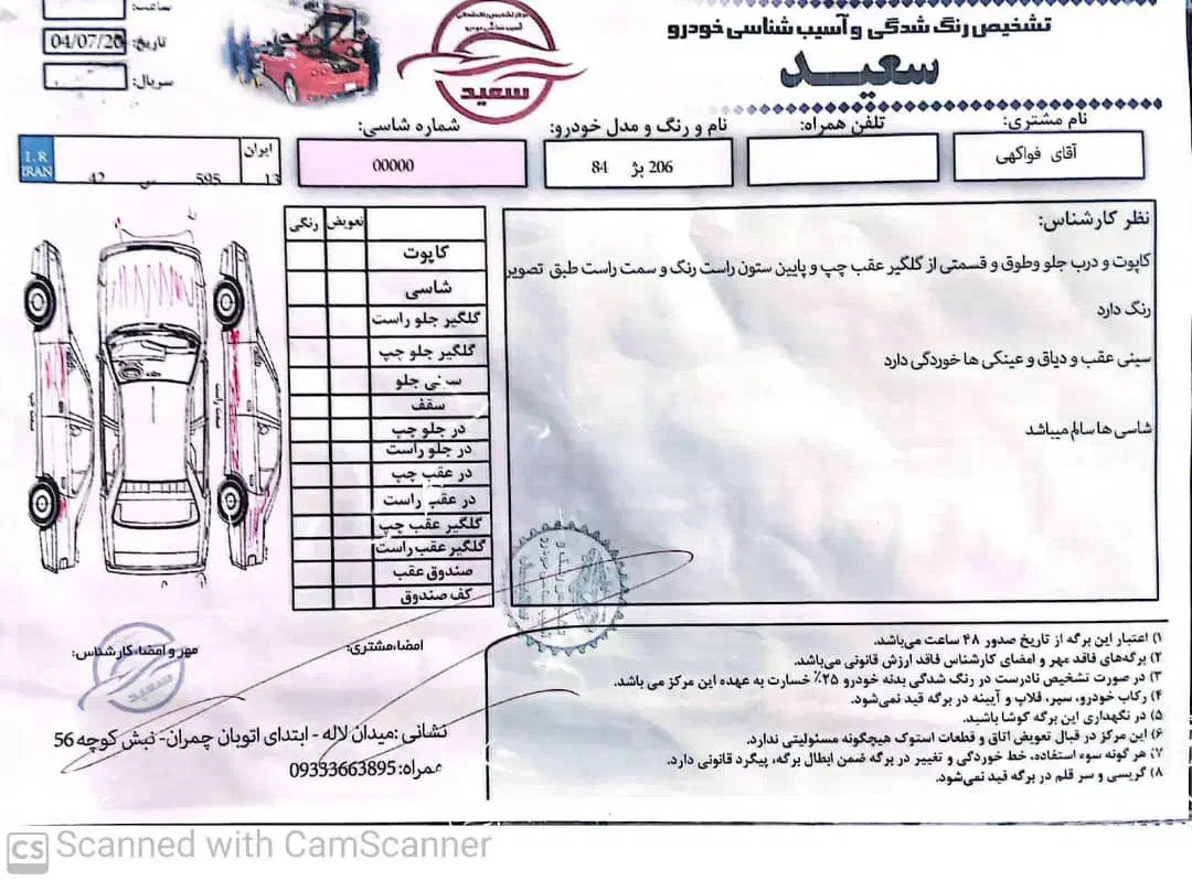 پژو 206 تیپ 2 - 1384