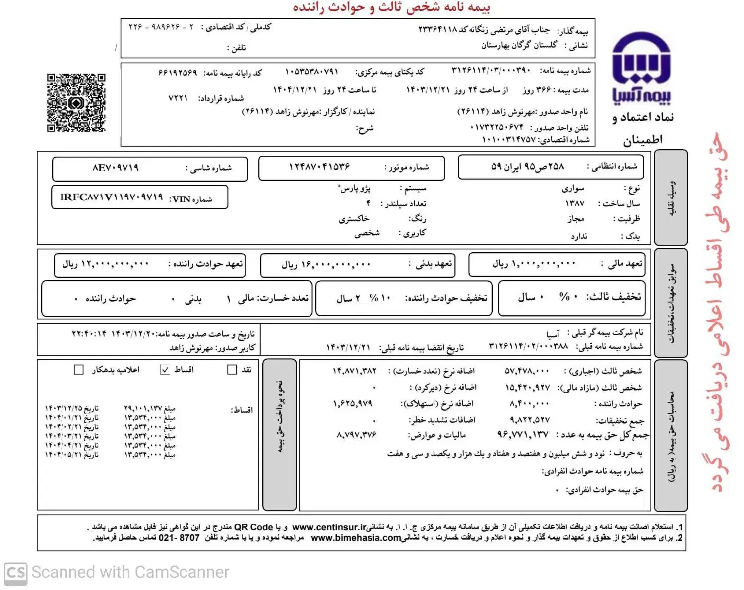 پژو پارس سال - 1387