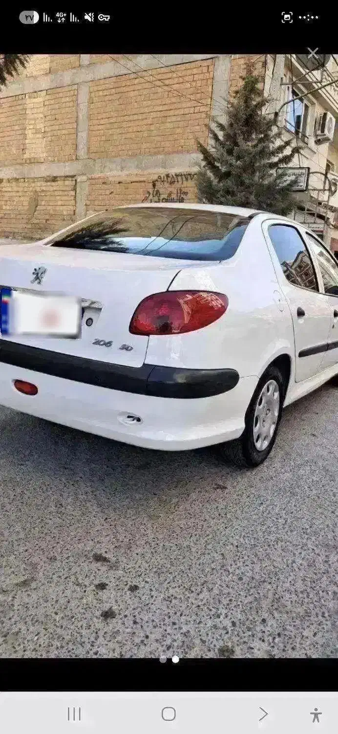 پژو ۲۰۶ صندوق دار v8 - 1395