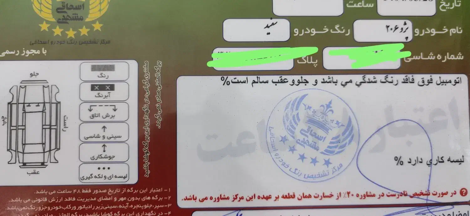 پژو 206 تیپ 5 - 1396