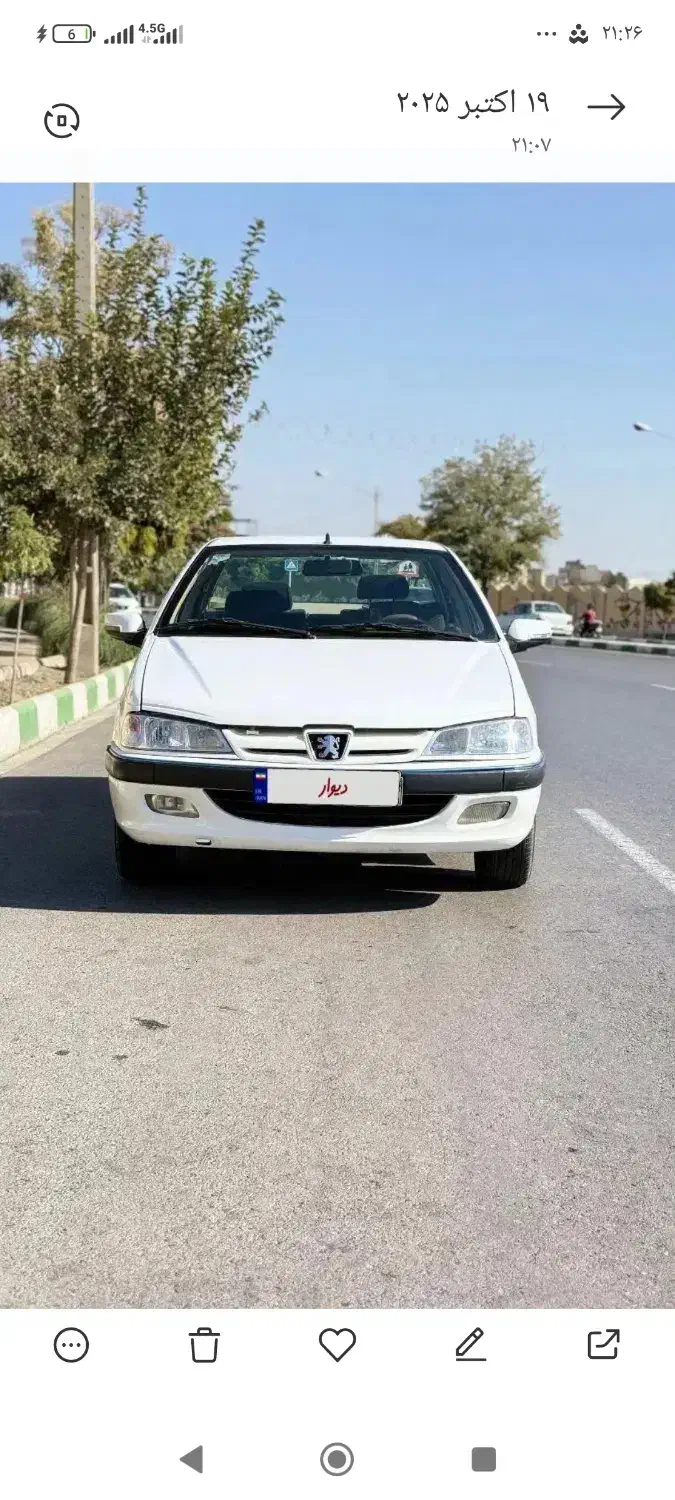 پژو پارس دوگانه سوز - 1391