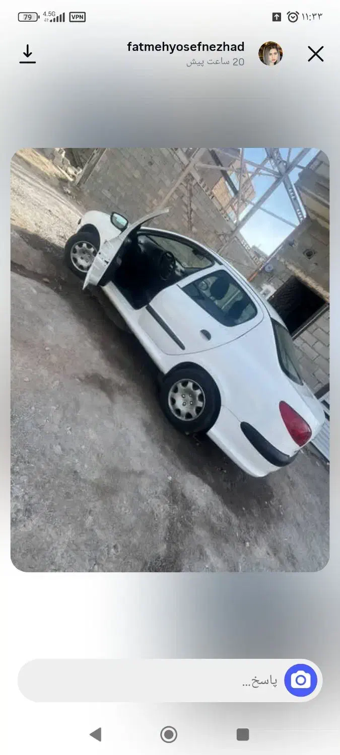 پژو ۲۰۶ صندوق دار v8 - 1396